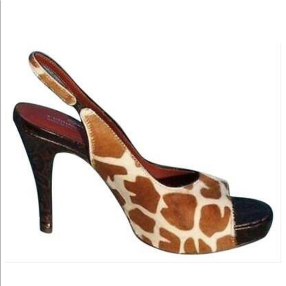 Donald Pliner Couture Leather Platform Slingback - Picture 3 of 9